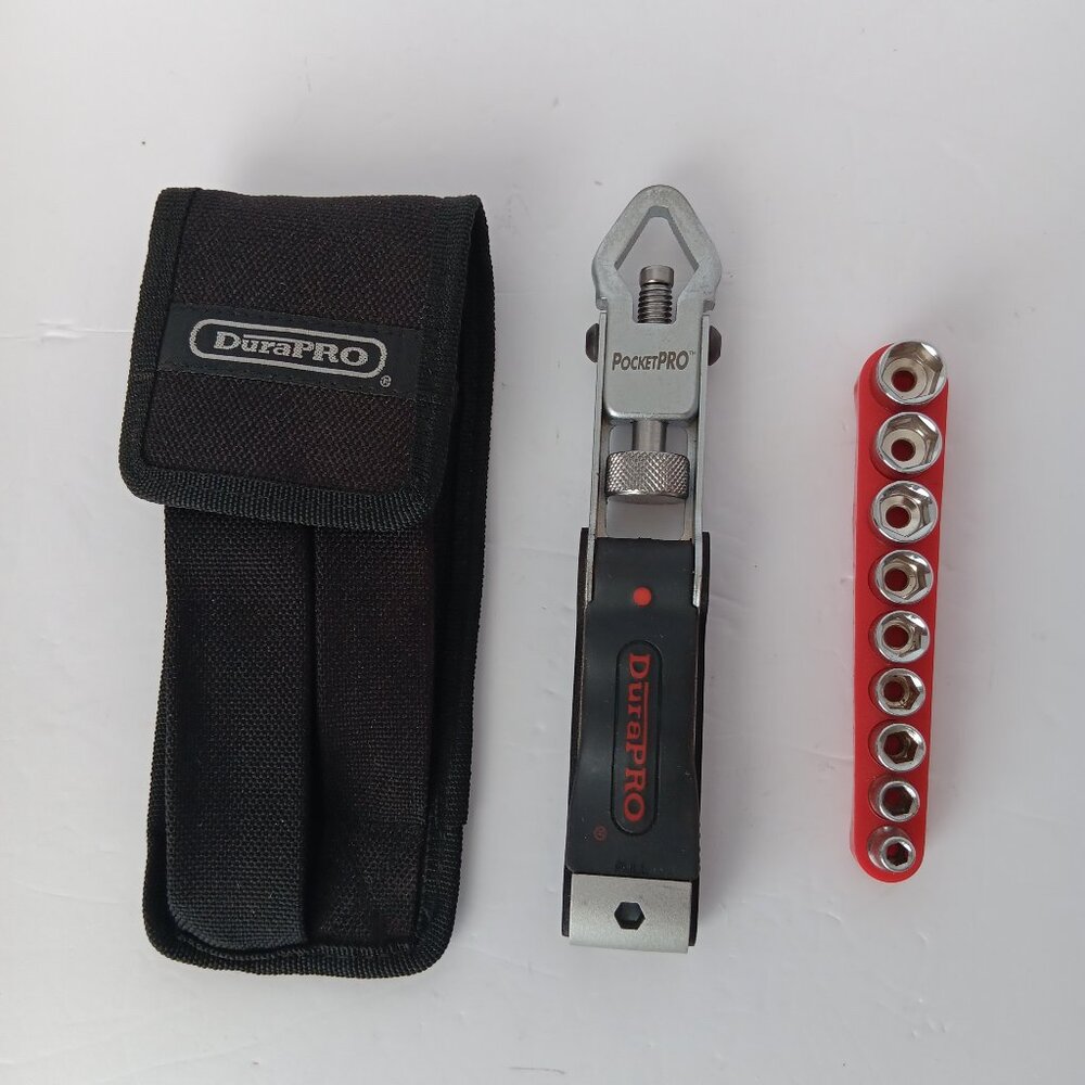 DuraPro Pocke tPro Multi Purpose Tool Set Sockets Bits With Pouch